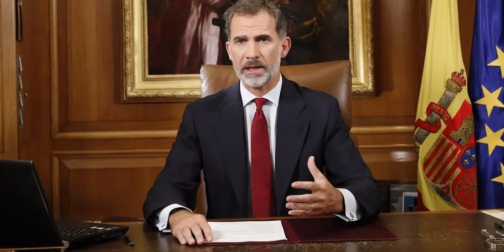 King Felipe Slam Puigdemont Declaration in a Televised Speech